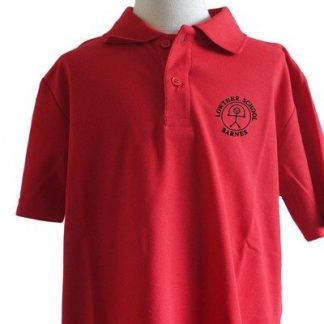 Embroidered Red Polo Shirt