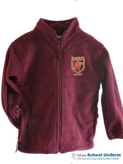 Maroon Polar Fleece Jacket