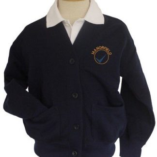 Embroidered Navy Cardigan
