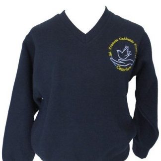 Navy V Neck Sweatshirt
