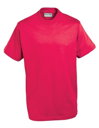 Embroidered Newton House T Shirts Red