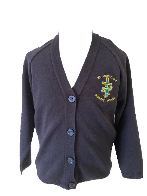 Embroidered Knitted Cardigan - Online School Uniform
