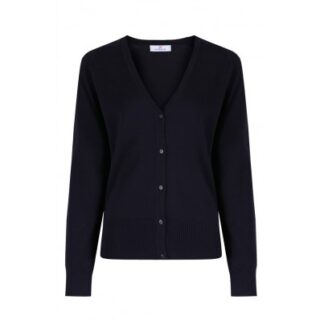 New Embroidered Navy School Cardigan